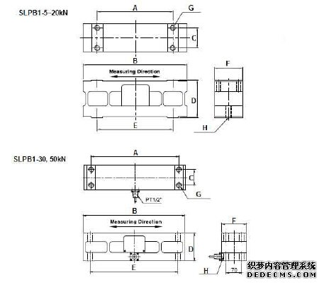 美國sensolink稱重傳感器 SLPB1產品尺寸