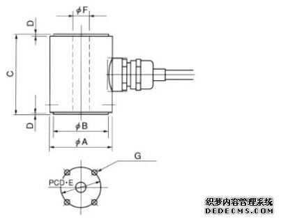 日本NTS  LCH-10KN稱重傳感器產(chǎn)品尺寸